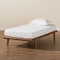 Baxton Studio Kaia Mid-Century Modern Walnut Brown Finished Wood Twin Size Platform Bed Frame 183-11177-Zoro - alternate 7